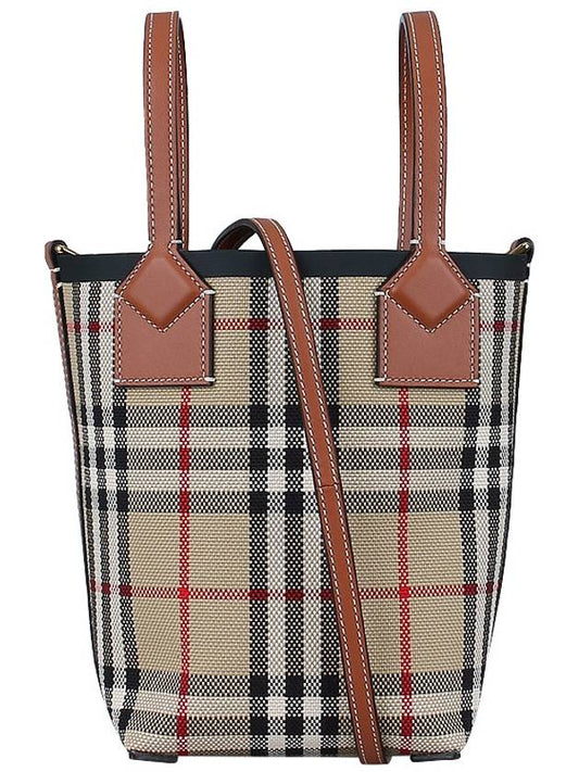 Mini London Tote Bag Archive Beige - BURBERRY - BALAAN 2