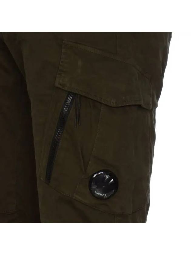 Lens Wappen Straight Pants Green - CP COMPANY - BALAAN 4