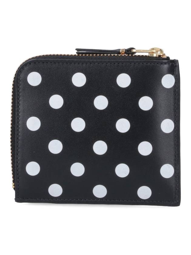 Polka Dot Zipper Coin Purse Black - COMME DES GARCONS WALLET - BALAAN 4