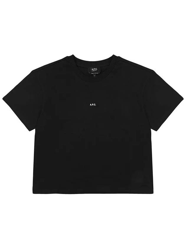 Boxy Micro Logo Short Sleeve T-Shirt Black - A.P.C. - BALAAN 3