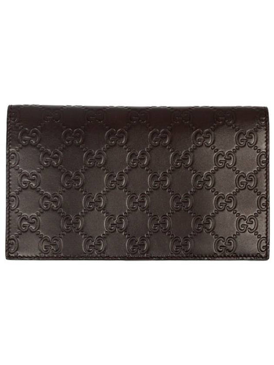 Seama Signature Clutch Long Wallet Dark Brown - GUCCI - BALAAN 2