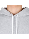 Navy Fox Patch Classic Cotton Hoodie Grey - MAISON KITSUNE - BALAAN 9