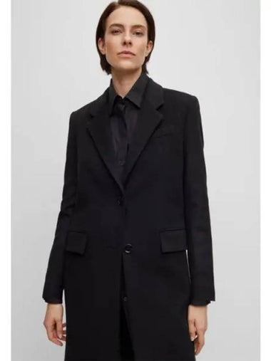 Women s Cashmere Single Coat Slim Fit 50501019 001 - BOSS - BALAAN 1