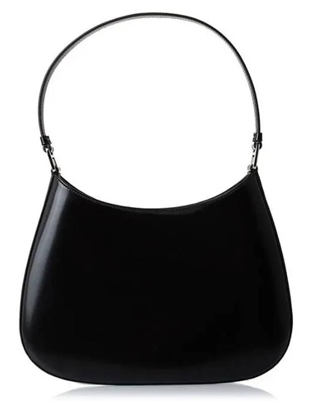 Triangular Logo Cleo Brushed Leather Shoulder Bag Black - PRADA - BALAAN 4