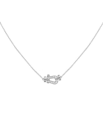 Force Ten Diamond Necklace White Gold Small 7B0281 - FRED - BALAAN 1