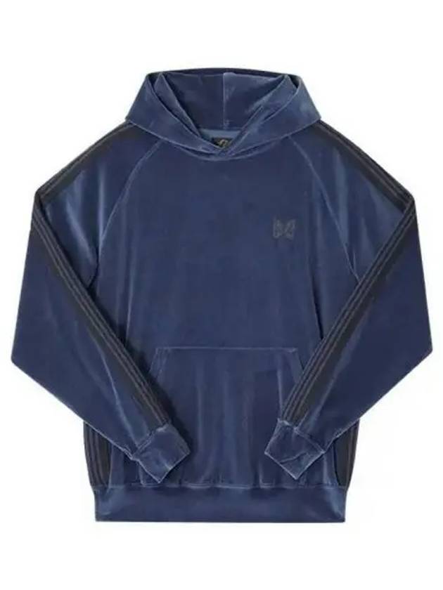 C/PE Velour Track Hood Smoke Blue - NEEDLES - BALAAN 2