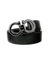 Double Gancini Reversible Leather Belt Black Auburn - SALVATORE FERRAGAMO - BALAAN 2