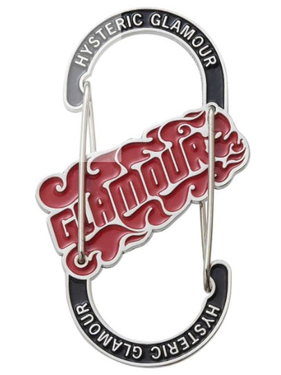 Flame logo carabiner key holder silver - HYSTERIC GLAMOUR - BALAAN 2