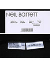 quilted neckline zipper neoprene sweatshirt black - NEIL BARRETT - BALAAN 8