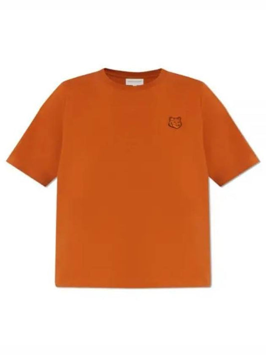 Bold Fox Head Patch Comfort Short Sleeve T-Shirt Orange - MAISON KITSUNE - BALAAN 2