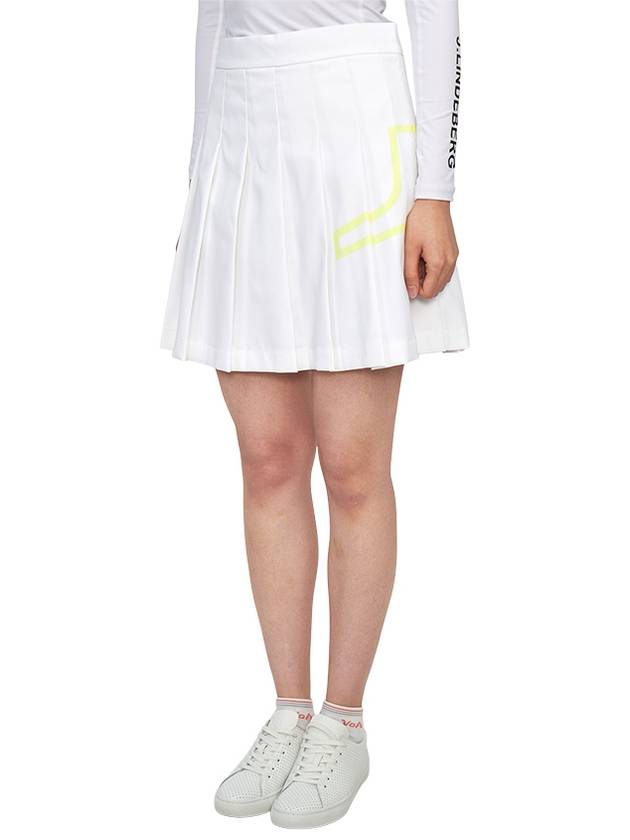 Naomi Pleated Skirt White - J.LINDEBERG - BALAAN 3