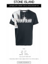 Motion Saturation One Garment Dyed Short Sleeve T-Shirt Navy - STONE ISLAND - BALAAN 3