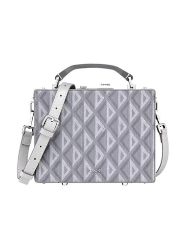 CD Diamond Canvas Look Cross Bag Grey - DIOR - BALAAN 1