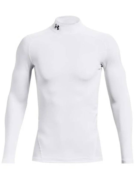 Cold Gear Armor Compression Mock Long Sleeve T-Shirt White - UNDER ARMOUR - BALAAN 2