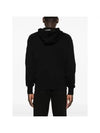 Diagonal Raised Fleece Hooded Jacket Black - CP COMPANY - BALAAN 5