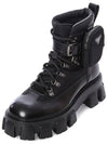 Monolith Brushed Pocket Walker Boots Black - PRADA - BALAAN.