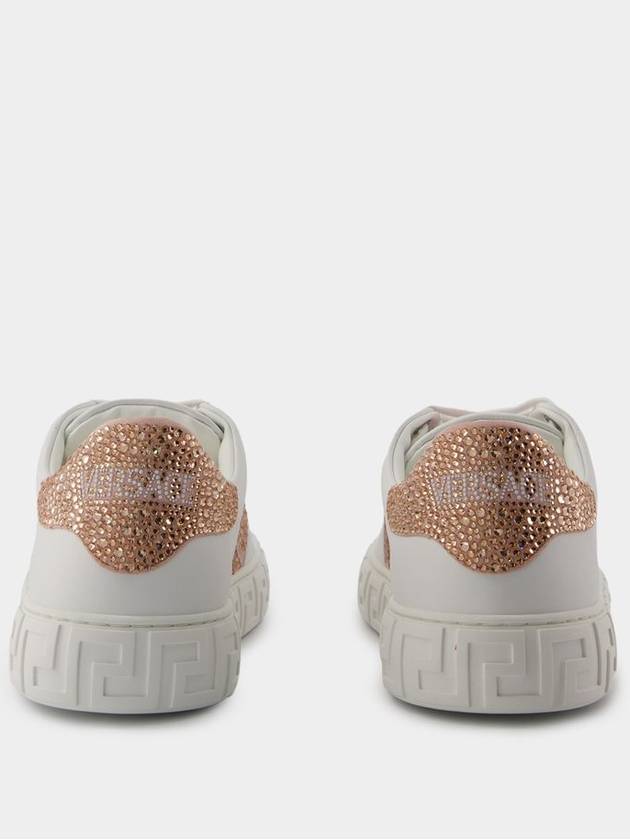 Sneakers - Versace - Cotton - White/Pink - VERSACE - BALAAN 3