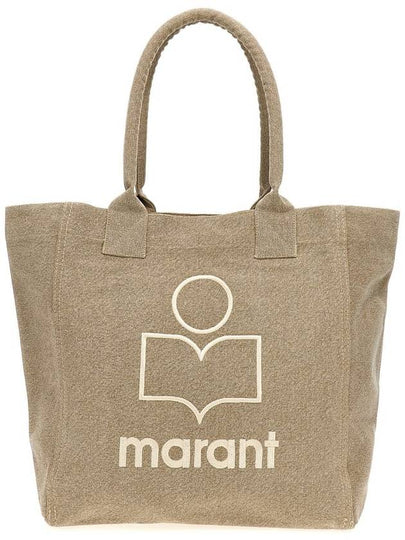 Yenky Embroidered Logo Shopper Tote Bag Beige - ISABEL MARANT - BALAAN 2