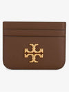 Eleanor Card Wallet Brown - TORY BURCH - BALAAN 3