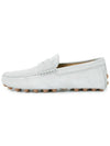 Gommino Bubble Suede Driving Shoes White - TOD'S - BALAAN 4