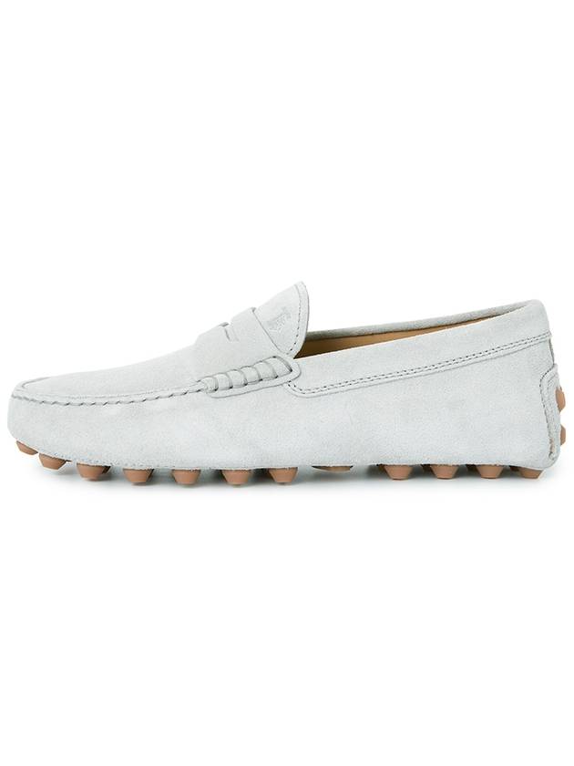 Gommino Bubble Suede Driving Shoes White - TOD'S - BALAAN 4