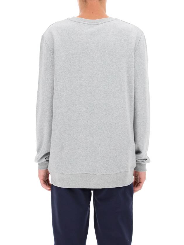 Men's VPC Logo Print Crew Neck Sweatshirt Grey - A.P.C. - BALAAN 4