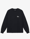 Long sleeve basic long sleeve t-shirt black - STUSSY - BALAAN 2