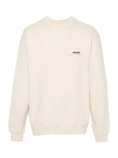 Le Gros Grain Logo Sweatshirt Beige - JACQUEMUS - BALAAN 2