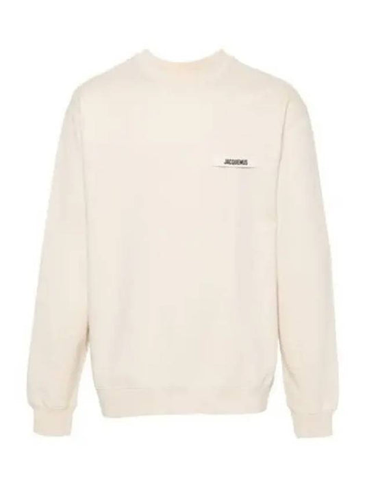 Le Gros Grain Logo Sweatshirt Beige - JACQUEMUS - BALAAN 2