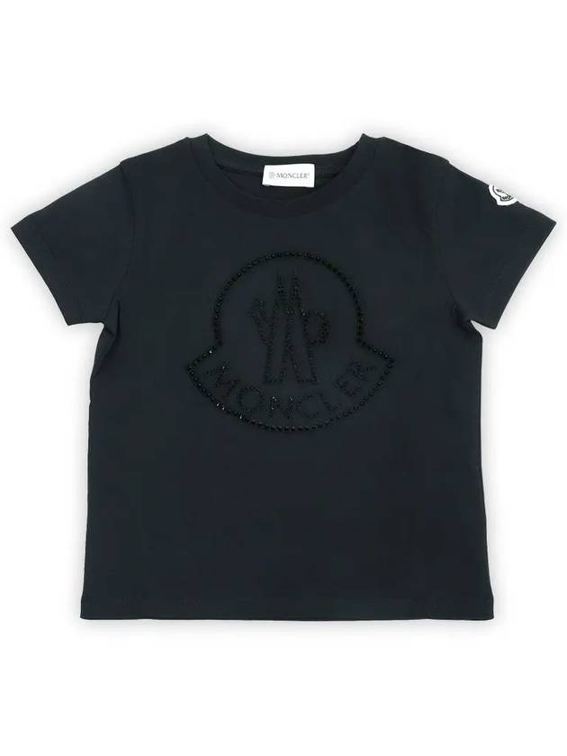 Kids Logo Printing Short Sleeve Black 8C00012 83907 999 8 10A - MONCLER - BALAAN 1