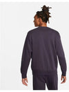 Club Graphic Crew Neck Sweatshirt Deep Purple - NIKE - BALAAN 4