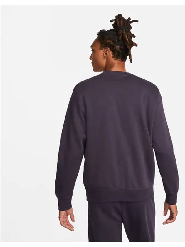 Club Graphic Crew Neck Sweatshirt Deep Purple - NIKE - BALAAN 4