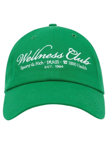 1800 Health Embroidered Logo Cotton Ball Cap Verde - SPORTY & RICH - BALAAN 1