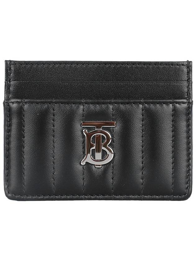 Lola Quilted Card Wallet Black - BURBERRY - BALAAN 3