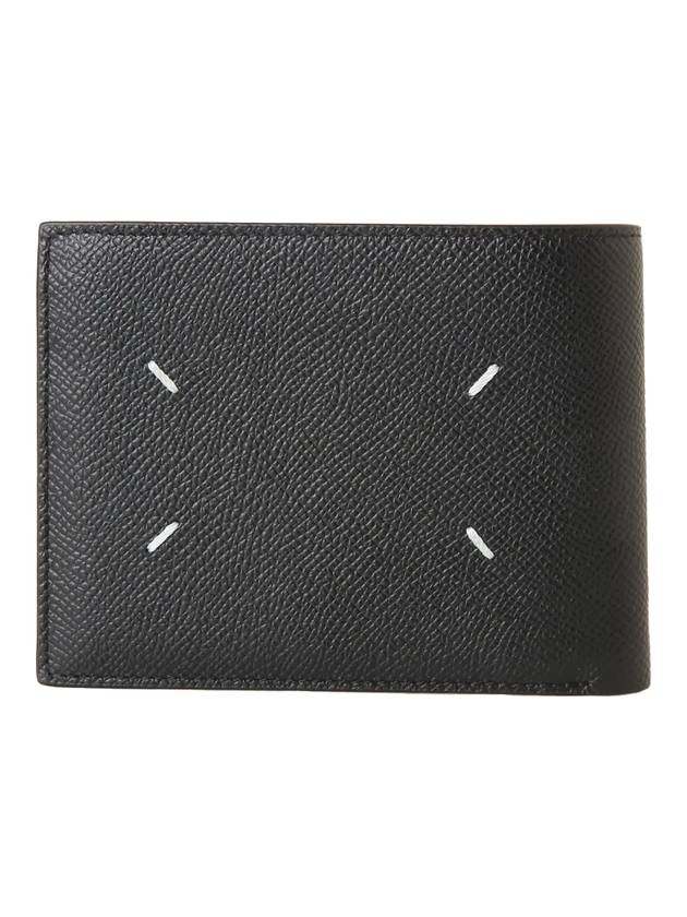 Stitch Outerwear Zipper Pouch Half Wallet Black - MAISON MARGIELA - BALAAN 1