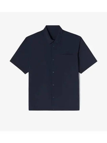 Men s outerwear short sleeve shirt dark navy - LACOSTE - BALAAN 1