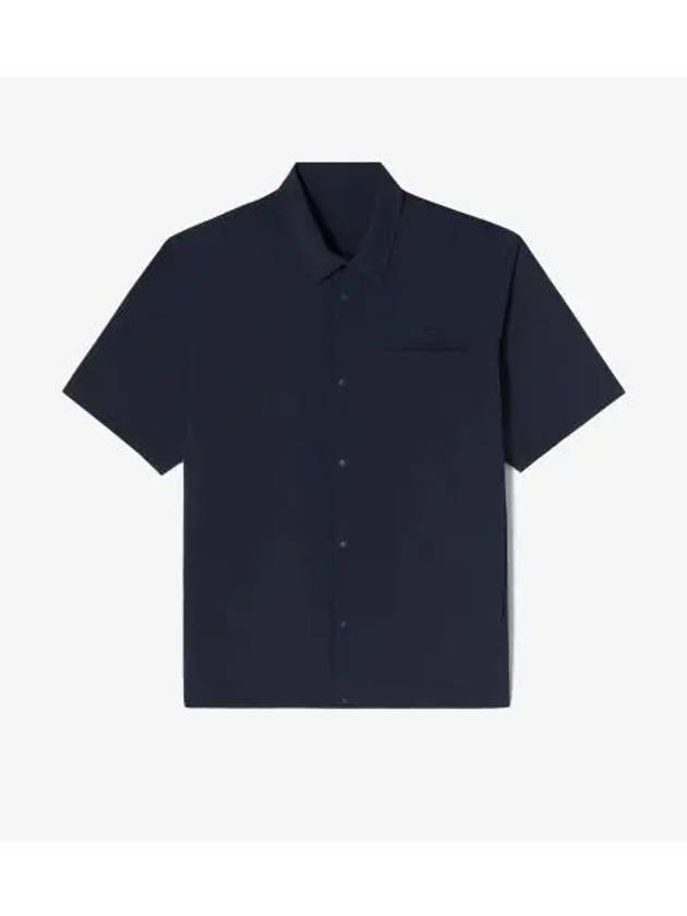 Men s outerwear short sleeve shirt dark navy - LACOSTE - BALAAN 1