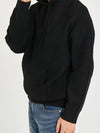 Overfit hooded knit BLACK - BLACKBROWN - BALAAN 3