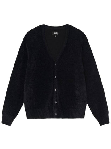 Shaggy cardigan black 117094 - STUSSY - BALAAN 1