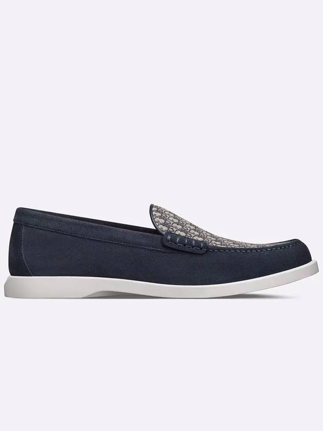 Granville Suede Loafers Blue Beige - DIOR - BALAAN 3