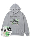 Welcome Green Overfit Hoodie Gray - MONSTER REPUBLIC - BALAAN 3