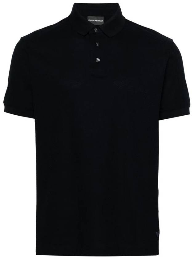 Striped Jacquard Polo Shirt 3D1FM21JGYZ - EMPORIO ARMANI - BALAAN 2