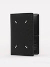 Stitched Bi-Fold Leather Card Wallet Black - MAISON MARGIELA - BALAAN 2