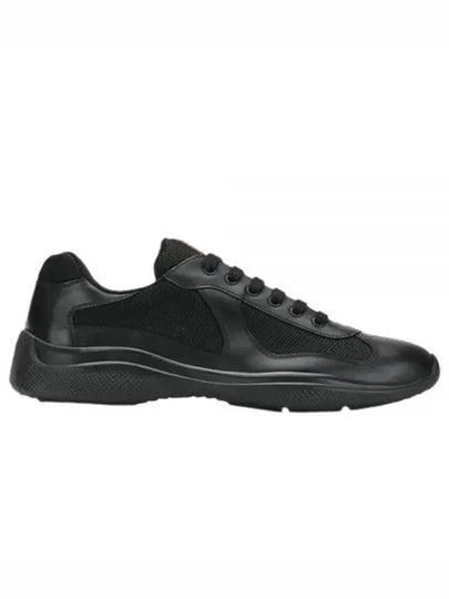 America's Cup Leather Low Top Sneakers Black - PRADA - BALAAN 2