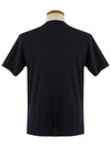 Chillax Fox Patch Classic Short Sleeve T-Shirt Navy - MAISON KITSUNE - BALAAN 4