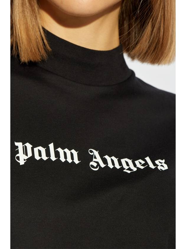 Palm Angels T-shirt With Logo, Women's, Black - PALM ANGELS - BALAAN 5