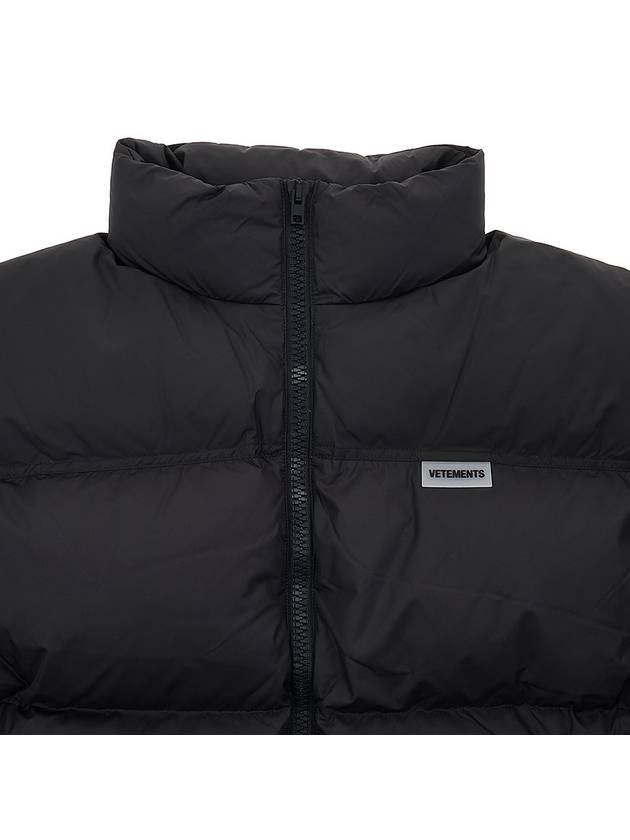 Logo Patch Puffer Down Padding Black - VETEMENTS - BALAAN 4