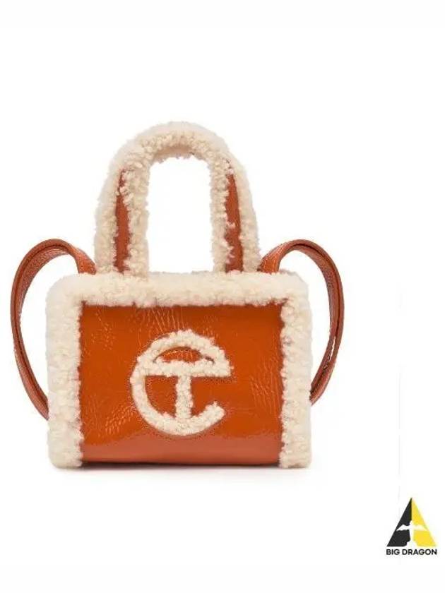 Leather Shearling Tote Bag Orange - UGG - BALAAN 2