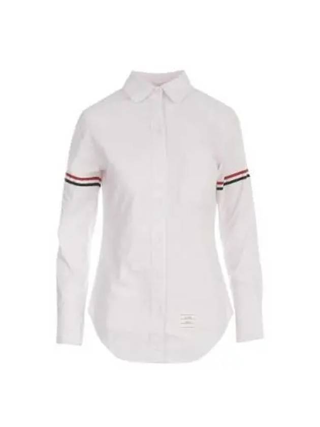 Women's Armband University Striped Oxford Shirt Light Pink - THOM BROWNE - BALAAN 2