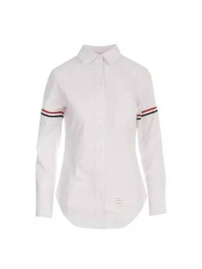 Women's Armband University Striped Oxford Shirt Light Pink - THOM BROWNE - BALAAN 2